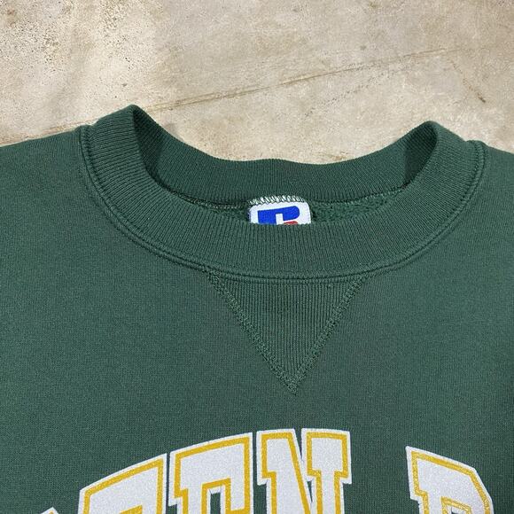 Vintage Russell Athletic Green Bay Packers Sweatshirt Made in USA L 90s - Picture 4 of 10